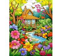 Enchanted Gardens: A 500-Page Coloring Adventure for Children and Adults to Enjoy Together.: Discover enchanting garden designs perfect for kids’ imagination and adults’ stress relief.