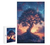 Enchanted Glowing Tree Landscape Puzzle 1000 Pièces Educa Jouet en Bois Cadeau Unique Décoration Intérieure Jeu Éducatif Challenge Toy Adultes Et Enfants À Partir De 14 Ans 1000 PCS