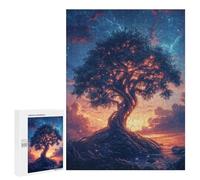 Enchanted Glowing Tree Landscape Puzzle 1000 Pièces Educa Jouet en Bois Cadeau Unique Décoration Intérieure Jeu Éducatif Challenge Toy Adultes Et Enfants À Partir De 14 Ans 500 PCS