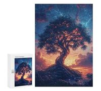 Enchanted Glowing Tree Landscape Puzzle 1000 Pièces Educa Jouet en Bois Cadeau Unique Décoration Intérieure Jeu Éducatif Challenge Toy Adultes Et Enfants À Partir De 14 Ans 300 PCS