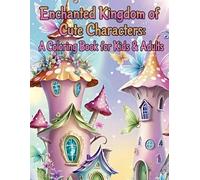 Enchanted Kingdom of Cute Characters: A Coloring Book for Kids & Adults: A Coloring Book for Kids & Adults simple designs makes it perfect for stress relief.