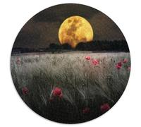 Enchanted Lune Circulaire Puzzle Convient pour Adultes Et Enfants 1000 Pièces Fun Défiant Jeu Éduchatif Unique Toy (67.5x67.5cm)