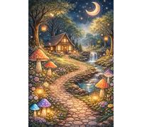 Enchanted Moonlit Cottage Notebook: Magical Journal for Dreamers, Writers & Creative Souls