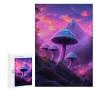 Enchanted Mushroom Forest Puzzle 1000 Pièces Educa Jouet en Bois Cadeau Unique Décoration Intérieure Jeu Éducatif Challenge Toy Adultes Et Enfants À Partir De 14 Ans 300 PCS