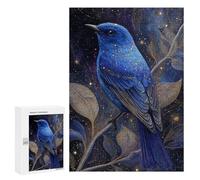 Enchanted Night Bluebird Art Print Puzzle 1000 Pièces Educa Jouet en Bois Cadeau Unique Décoration Intérieure Jeu Éducatif Challenge Toy Adultes Et Enfants À Partir De 14 Ans 300 PCS