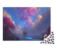 Enchanted Ocean Puzzle 1000 Pièces Jouet De Défi pour Adultes Puzzle Impossible Défi Éducatif Cadeau De Décoration Intérieure 70x50cm/1000pcs