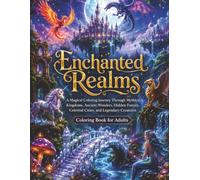 Enchanted Realms Colouring Book: A Magical Coloring Journey Through Mythical Kingdoms, Ancient Wonders, Hidden Forests, Celestial Cities, and Legendary Creatures