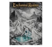 Enchanted Realms: Fantasy Coloring Book of Magical Creatures & Mystical Lands for Adults