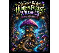 Enchanted Realms: Hidden Forest Villages: A Magical Fantasy Coloring Book Featuring Secret Woodland Homes, Enchanted Paths, Fairy Villages & Relaxing Stress Relief Designs for Adults & Teens
