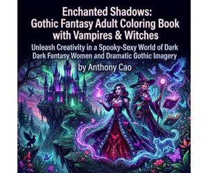 Enchanted Shadows: Gothic Fantasy Adult Coloring Book with Vampires & Witches: Unleash Creativity in a Spooky-Sexy World of Dark Fantasy Women and Dramatic Gothic Imagery
