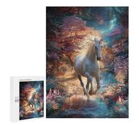Enchanted Unicorn Forest Puzzle 1000 Pièces Educa Jouet en Bois Cadeau Unique Décoration Intérieure Jeu Éducatif Challenge Toy Adultes Et Enfants À Partir De 14 Ans 500 PCS
