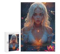 Enchanted Water Lily Pond -1 Puzzle 1000 Pièces Educa Jouet en Bois Cadeau Unique Décoration Intérieure Jeu Éducatif Challenge Toy Adultes Et Enfants À Partir De 14 Ans 300 PCS