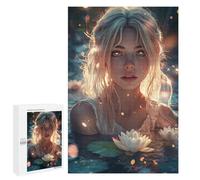 Enchanted Water Lily Serenity Puzzle 1000 Pièces Educa Jouet en Bois Cadeau Unique Décoration Intérieure Jeu Éducatif Challenge Toy Adultes Et Enfants À Partir De 14 Ans 1000 PCS