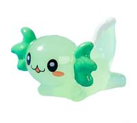 Enchanteresse Mini figurine d'axolotl pour décoration d'aquarium, décoration lumineuse en résine qui donne vie à votre aquarium (vert)