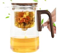 Enchanti Tea Pot, Magic Glass Teapot, Dispenser Glass Teapot with Water Filler and Straine, Magnetic Glass Teapot for Blooming Tea & Loose Leaf Tea (800ml)