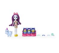 Enchantimals Baby Best Friends Hedda Hippo et Lake poupées, Coffrets Jeux Petite poupée, Figurine d'amis, 3 Animaux de bébé et Accessoires, déballage Surprise, Cadeaux pour Enfants, HNW97