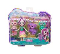 Enchantimals City Tails Dessa Dalmatian, poupée avec 3 figurines d'animaux