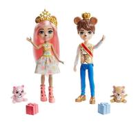 Mattel Mini-poupées Enchantimals Royals Braylee et Bannon Ours – 2 figurines, 2 accessoires – GYJ07