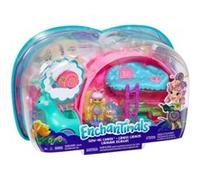 Enchantimals Coffret Camping Car Escargot Avec Poupee Et Accessoires - Figurine 4cm - Mini-poupee