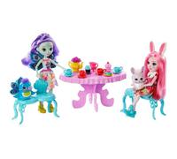 Enchantimals Coffret le goûter enchanté mini-poupées Patter Paon et Bree Lapin et leurs figurines animales accessoires inclus