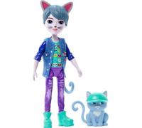 Enchantimals Coffret Petite Poupée Et Figurine Cole Chat Gala Enchanté (15 Cm) Et Son Ami Le Petit Chat Claw, À Collectionner, Jouet Enfant, A Partir De 4 Ans, HNT59