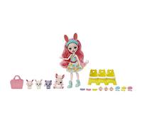 Enchantimals Coffrets Meilleurs Amis des Bébés, Petite poupée, Figurine Amie, 3 bébés Animaux et Accessoires, Boîte à Surprises, Jouet Enfant, Dès 3 Ans, HLK85