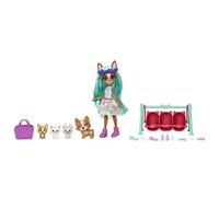 Enchantimals Coffrets Meilleurs Amis des Bébés, Petite poupée, Figurine Amie, 3 bébés Animaux et Accessoires, Boîte à Surprises, Jouet Enfant, Dès 3 Ans, HLK86