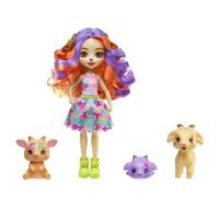 Enchantimals-Famille de Golita Chevre-Poupée et 3 figurines chevres HXC00