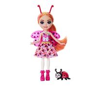 Enchantimals Gala Enchanté Mini-Poupée Ladonna Coccinelle Et Figurine Waft, avec Jupe Et Accessoires Amovibles, À Collectionner, Jouet Enfant, Dès 3 Ans, HNT57