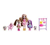 Enchantimals Glam Party - Coffret Famille Chien Et Accessoires - Mini Poupée - 4 Ans Et +