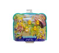 Enchantimals Mini-poupée Dinah Canard avec Figurine Animale Cane Slosh et Ses 3 canetons, Jouet pour Enfant, GJX45