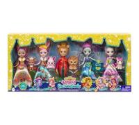 Enchantimals - Pack De 5 Poupées Royales (Environ 15 Cm) Accompagnées De Leur Figurine Ami Animal - Mini-Poupée - Des 4 Ans