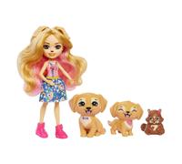 Enchantimals Poupée Famille de Gerika Golden Retrievers G