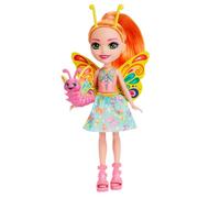 Enchantimals Poupées Bêtes Citadines avec Belisse Papillon et Figurine Animal Dart, Petite poupée avec Jupe Amovible et Accessoires, Jouet Enfant, Dès 3 Ans, HKN12