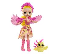 Enchantimals Royals Mini-poupée Falon Phénix, Figurine Animale Sunrise et Accessoires, Jouet pour Enfant, GYJ04