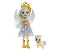 Enchantimals Royals Mini-poupée Paolina Pégase, Figurine Animale Wingley et Accessoires, Jouet pour Enfant, GYJ03 Violet