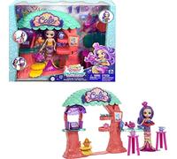 Enchantimals Royaume de l’océan Coffret Café sous-Marin, avec Mini-poupée Martina Sirène et 15 éléments de Jeu, Jouet pour Enfant, HCF86