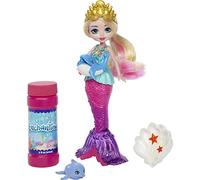 Enchantimals - Mini-poupée Atlantia Sirène Bulles - Dauphin et flacon de savon à bulles