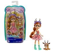 Enchantimals Savane Ensoleillée Mini-poupée Gabriela Gazelle et Figurine Animale Relais, Jouet pour Enfant, GTM26