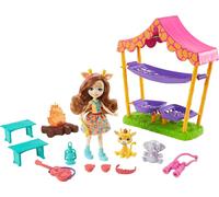 Enchantimals Set de jeu Pyjama de la savane avec la poupée girafe Griselda