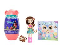 Enchantimals Œuf décoratif avec poupée Merit Monkey et Boussole ami des Animaux