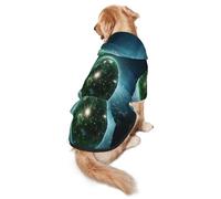 Enchanting Space Sweat à capuche pour chien - Vêtement en polyester doux et respirant pour chiens de taille moyenne et grande