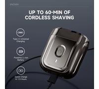 ENCHEN Mini6 têtes flexibles à 2 directions rasoir électrique 100% étanche jusqu'à 60 minutes de rasage sans fil avec tête de coupe magnétique Mini 6