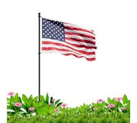 Enchères de drapeau - Drapeau avec anneau rotatif | Anneau rotatif Perr Ensemble mural réglable | Installation complète du set facile et durable