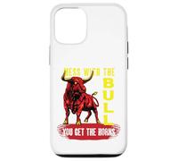 Enchevêtrement avec Le Taureau Vous Obtenez Les Cornes | Angry Bull Coque pour iPhone 12/12 Pro