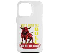 Enchevêtrement avec Le Taureau Vous Obtenez Les Cornes | Angry Bull Coque pour iPhone 13 Pro