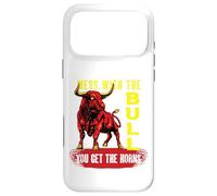 Enchevêtrement avec Le Taureau Vous Obtenez Les Cornes | Angry Bull Coque pour iPhone 17 Pro Max