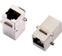 encitech 3101S-8821 Connecteur RJ45 Cat 5e 2101-0115-03 Double femelle Nombre de pôles 8P8C noir 1 pc(s)