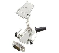 encitech D45ZF09-HDP15-W-K 6355-8064-01 Kit embase SUB-D mâle 45 ° Nombre de pôles: 15 fût à souder 1 pc(s)