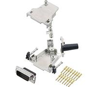 Kit embase SUB-D mâle mâle, droit 15 pôles encitech D45ZF15-DBCP15-K 6355-0049-02 45 ° à sertir 1 pc(s)